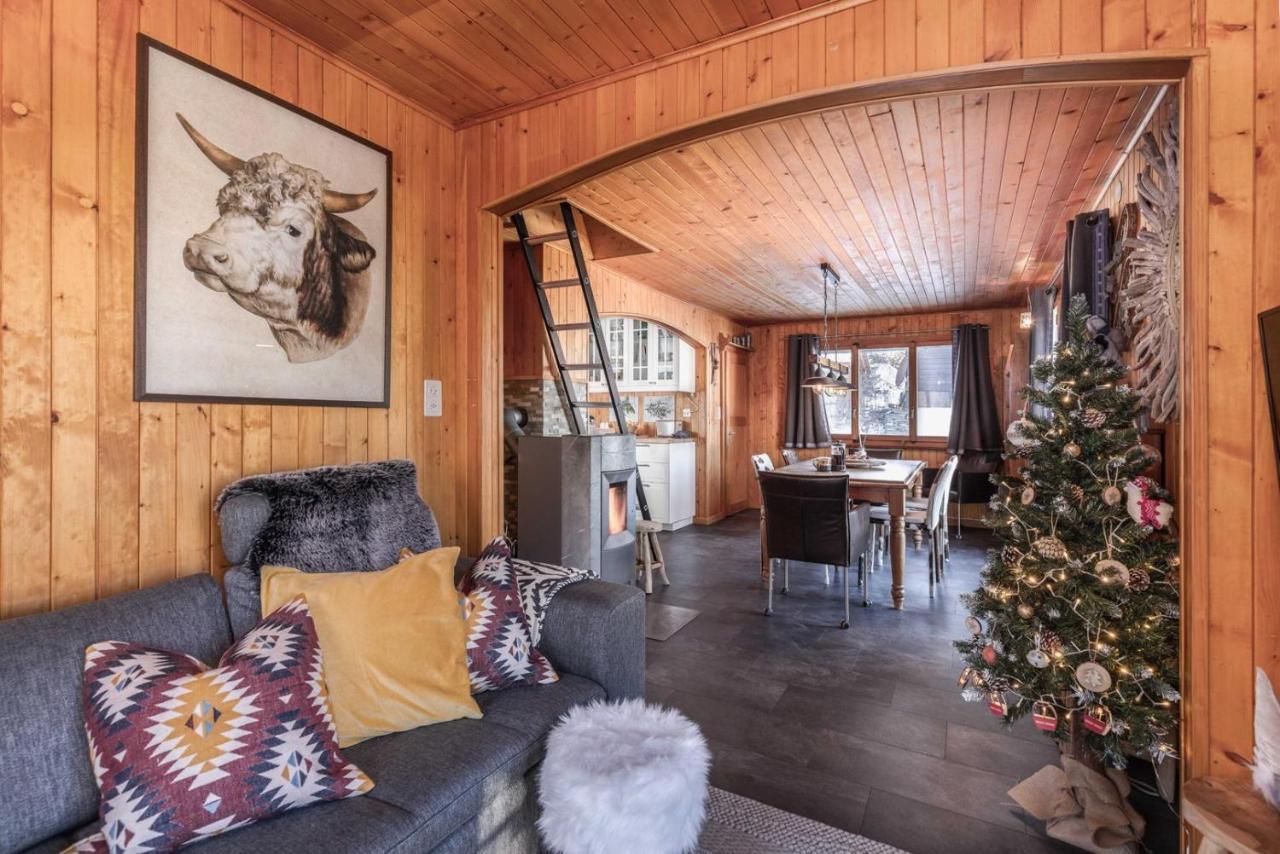 Chalet Noisette Authentic Swiss Chalet Perfect For Families La Tzoumaz Exterior foto