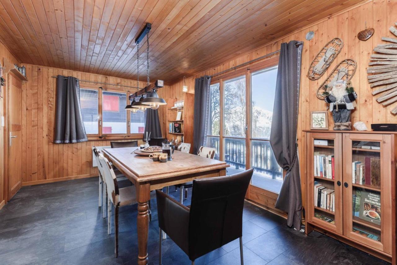 Chalet Noisette Authentic Swiss Chalet Perfect For Families La Tzoumaz Exterior foto