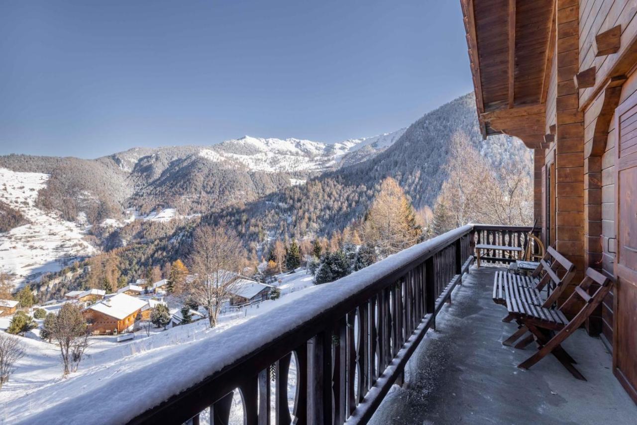 Chalet Noisette Authentic Swiss Chalet Perfect For Families La Tzoumaz Exterior foto